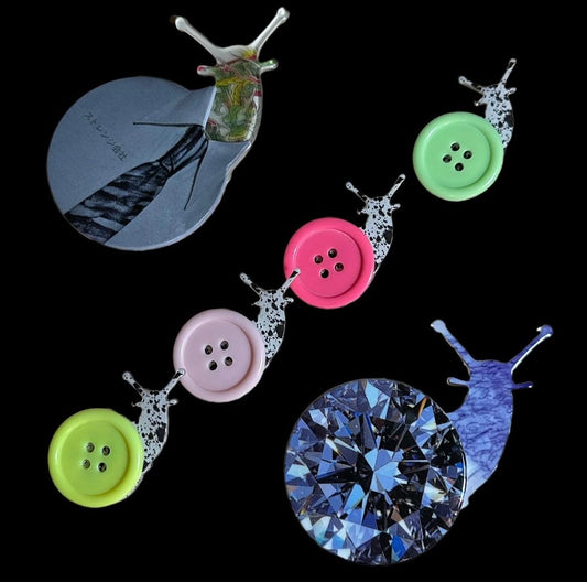 UmmFruit / Snail Button Hair Clip