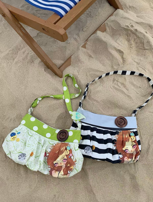 1moresheep / Button Sweetie Two-Tone Shoulder Bag