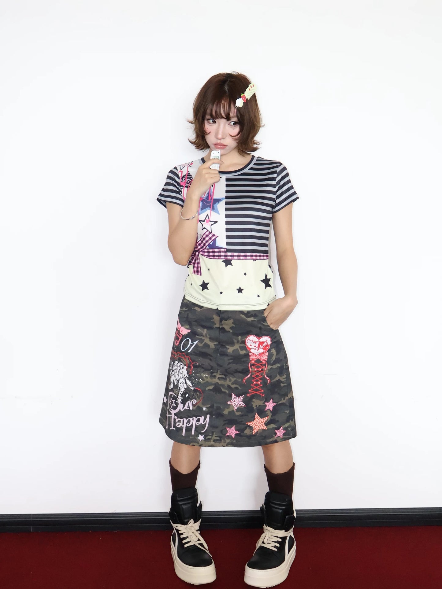 OurHappy / Light Punk Girly T-Shirt